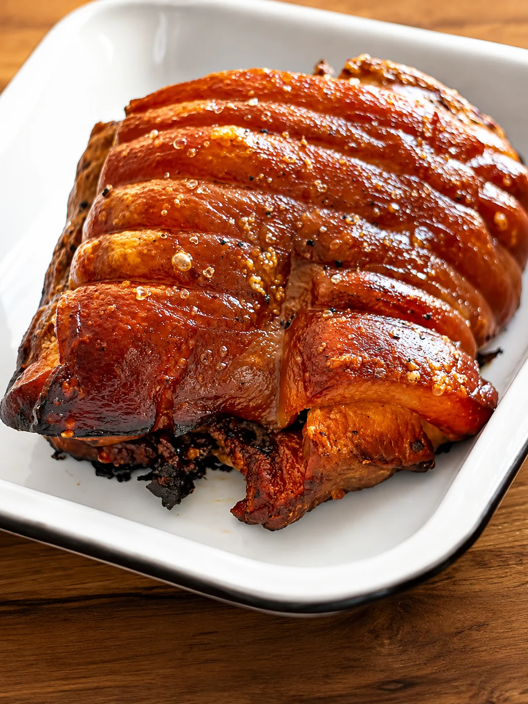 Roast chicken on a white plate